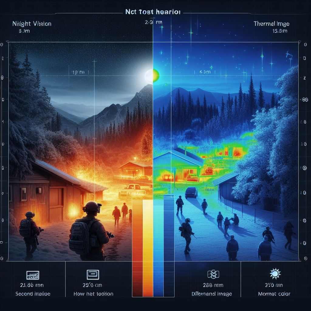 A comparison of nightvision and thermal image