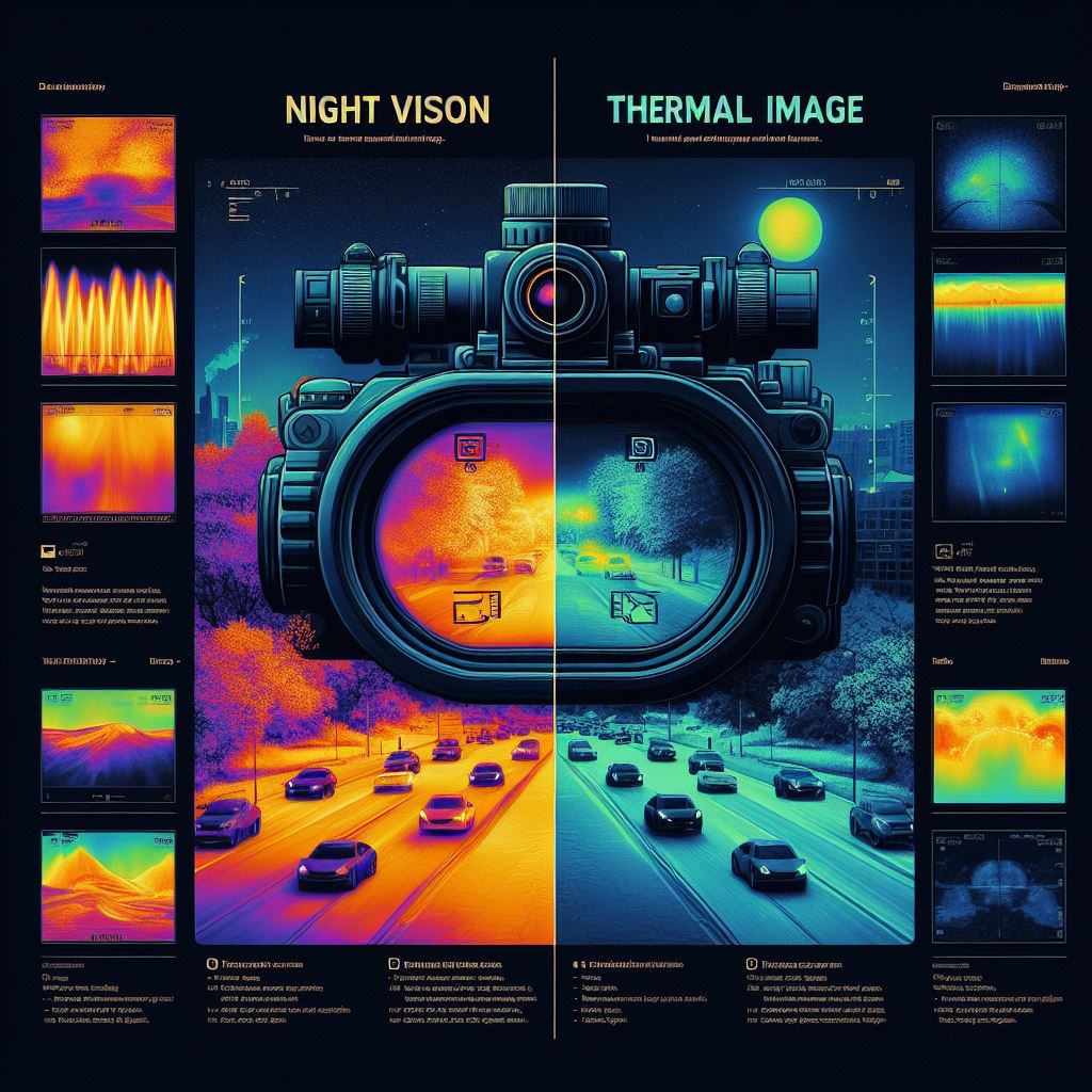 A comparison of nightvision and thermal image