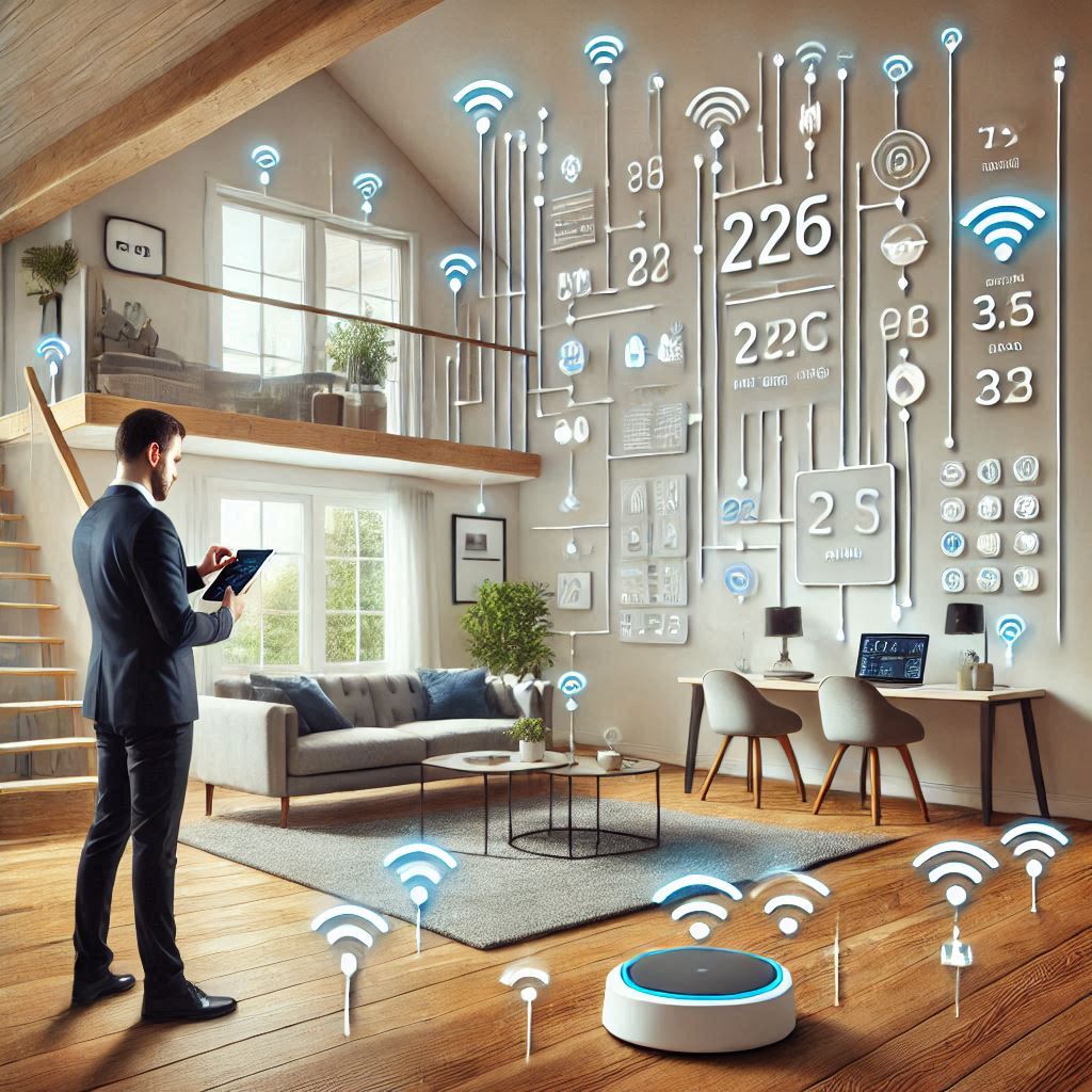 Wireless sensor networks monitoring home inspection, detecting structural issues, moisture, and environmental changes for comprehensive property assessments